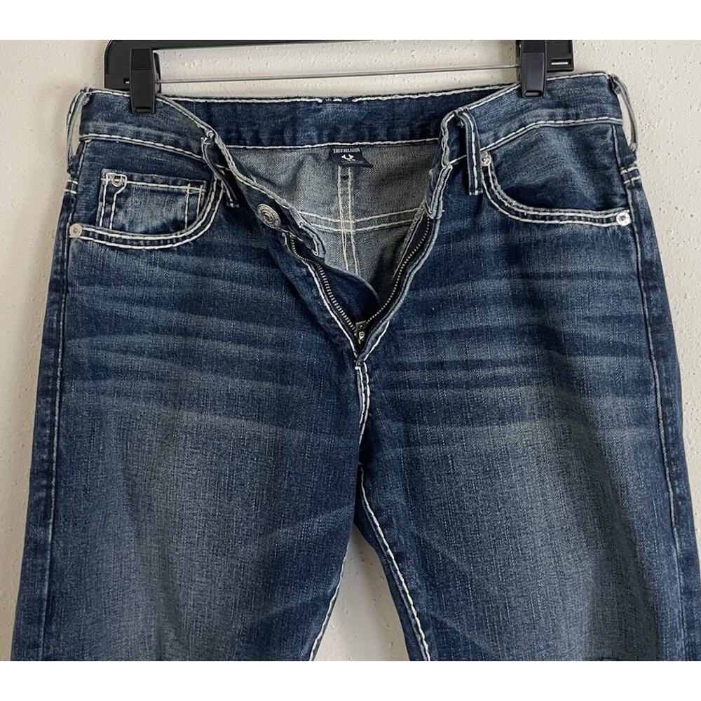 True Religion Women's Audrey Mid Rise Slim Boyfriend 100% Cotton Jeans sz 28 USA